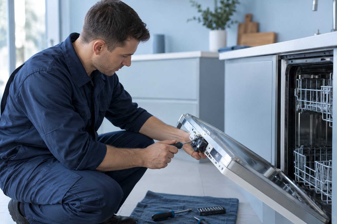Диагностика посудомоечной машины Electrolux: дверца закрыта, запуска нет