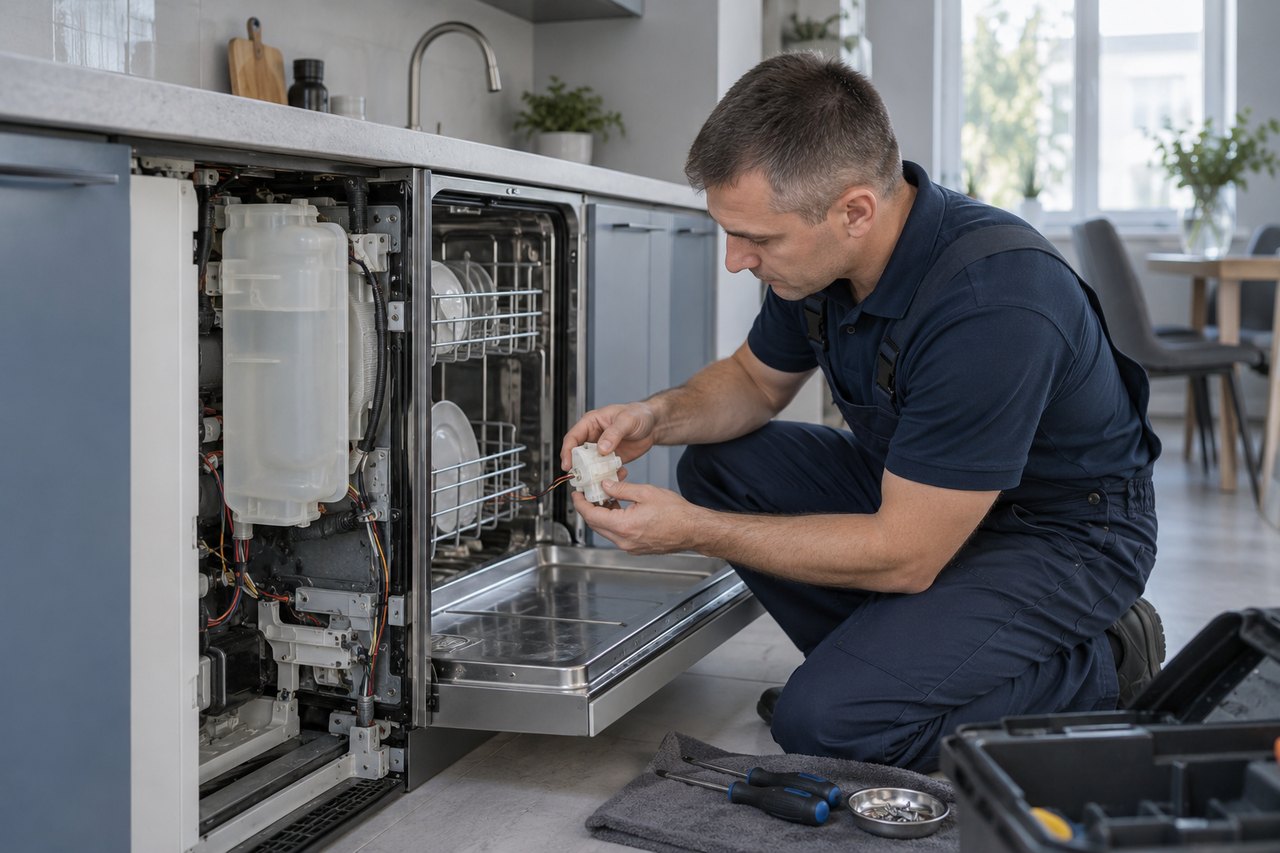 Диагностика посудомоечной машины Miele: насос продолжает работать