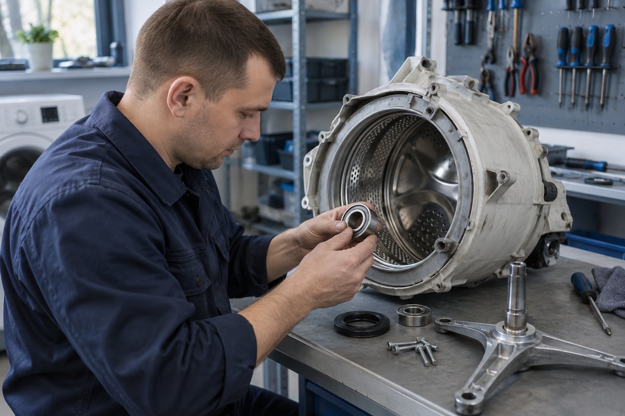 Диагностика стиральной машины Indesit: шум усиливается на оборотах