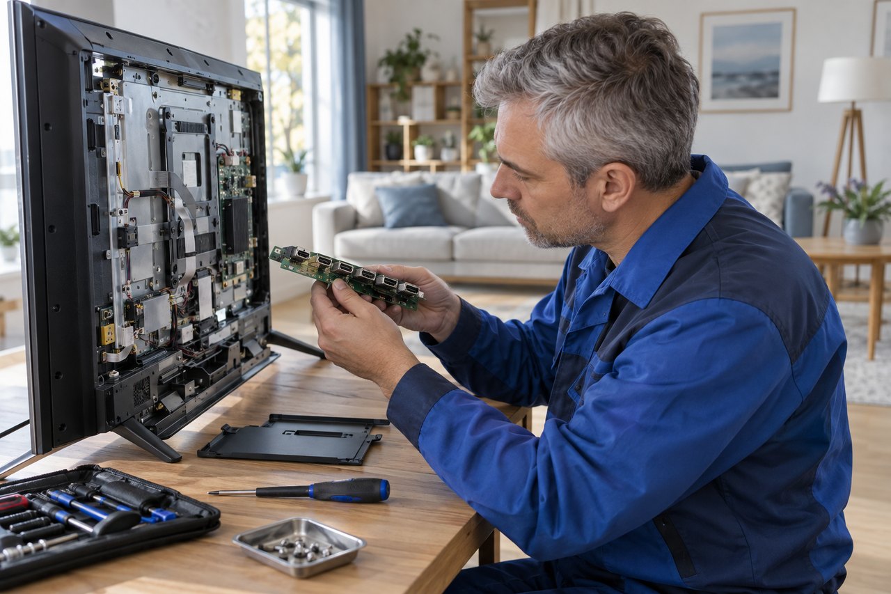 Осмотр разъёмов HDMI телевизора